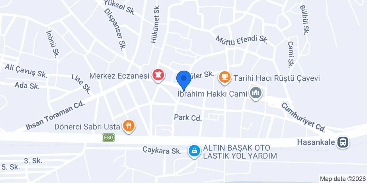Eroğlu mağazası konumu