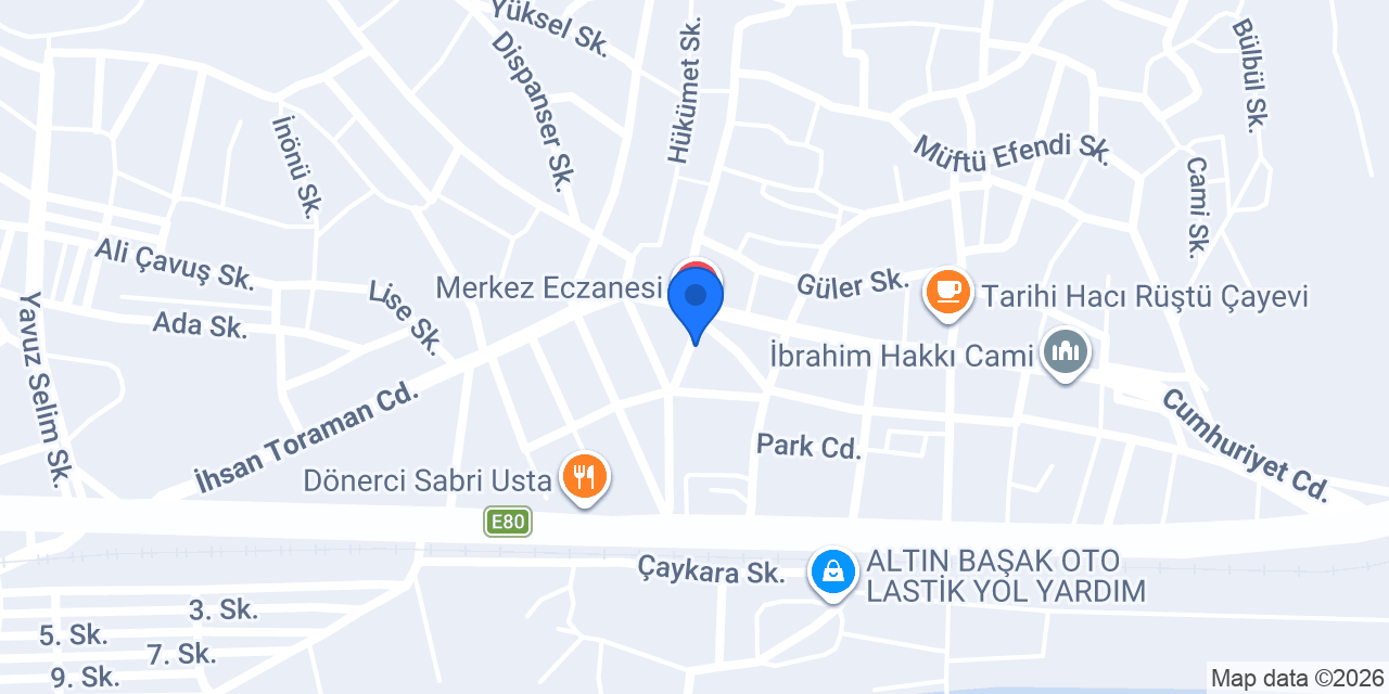 Çakıcı Nalburiye konumu