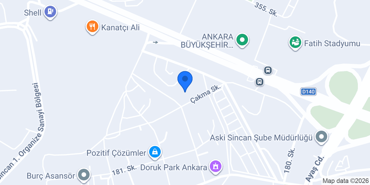 BİP PARSİYEL ANKARA konumu