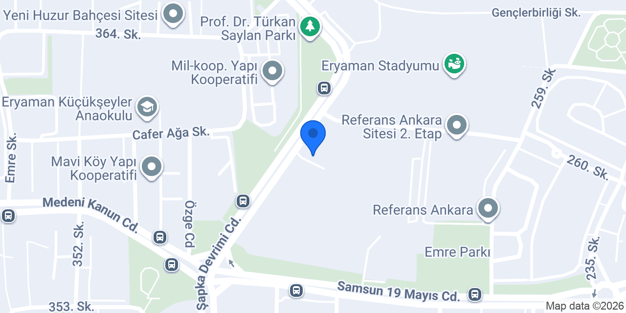 Saadet Gürbüz Beauty Studio konumu