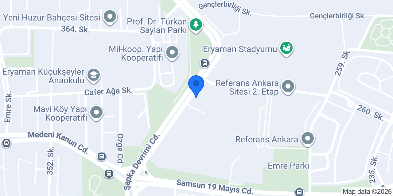 Eryaman Akasya Taksi konumu