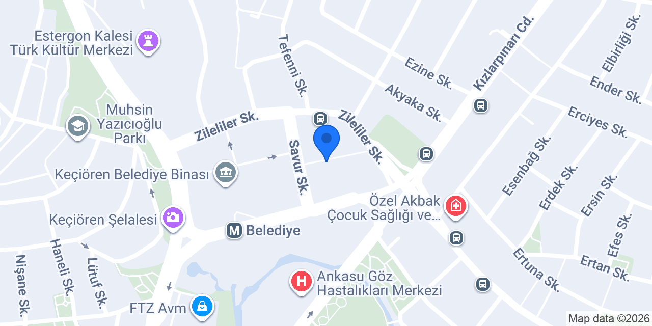 Keçiören Sınav Kurs Merkezi Şelale Şubesi konumu