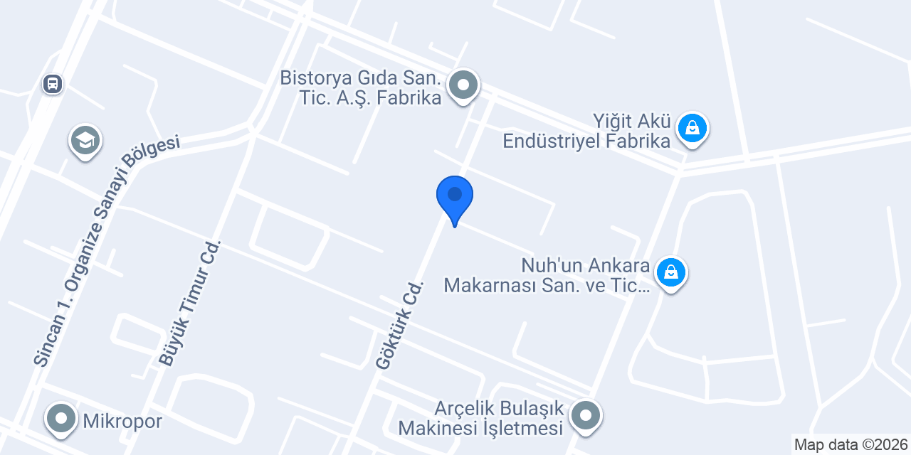 YUKE Lastik / Sincan Depo konumu