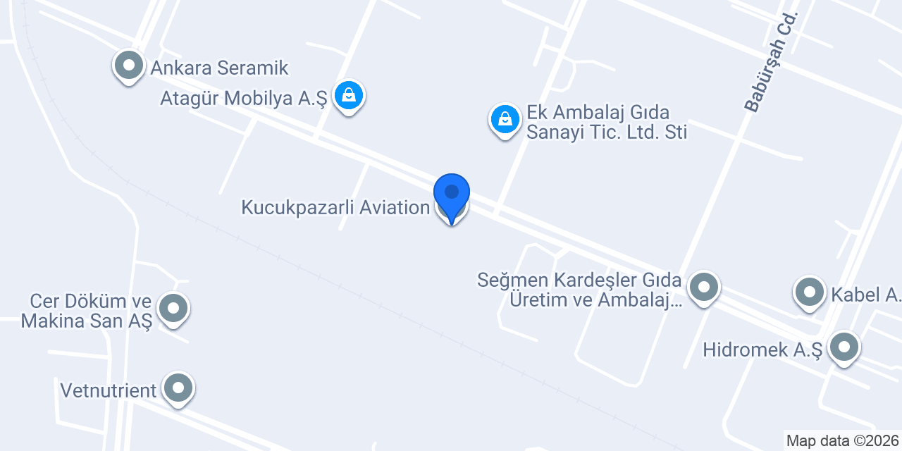 Kucukpazarli Aviation konumu