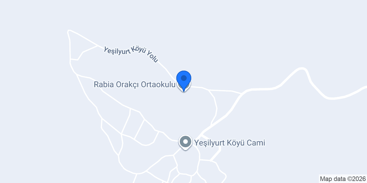 Rabia Orakçı Ortaokulu konumu
