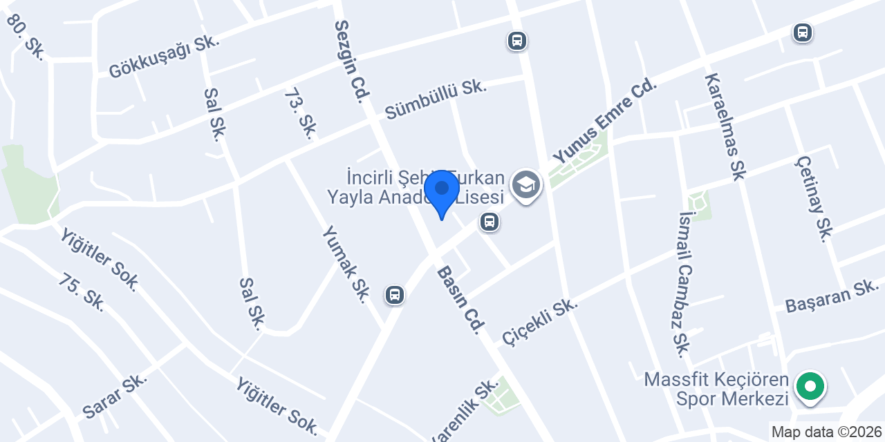 Diş Hekimi Burçin Gürleşen Aytekin konumu