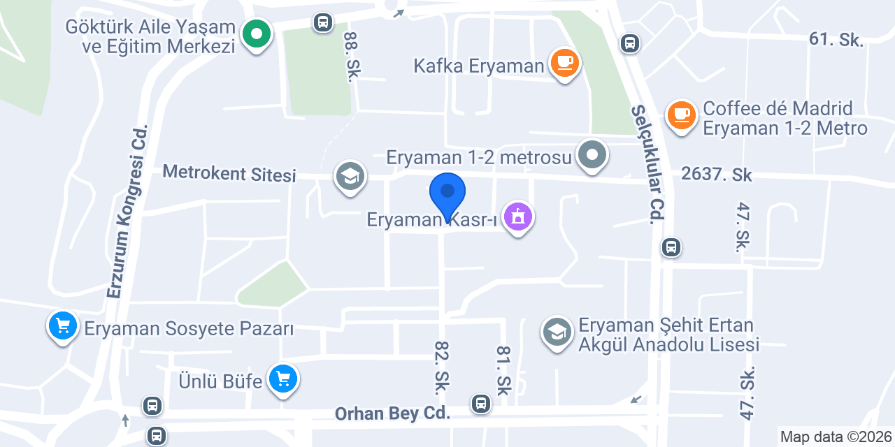 Ankara Özel Matematik Dersi - Evde Özel Ders konumu
