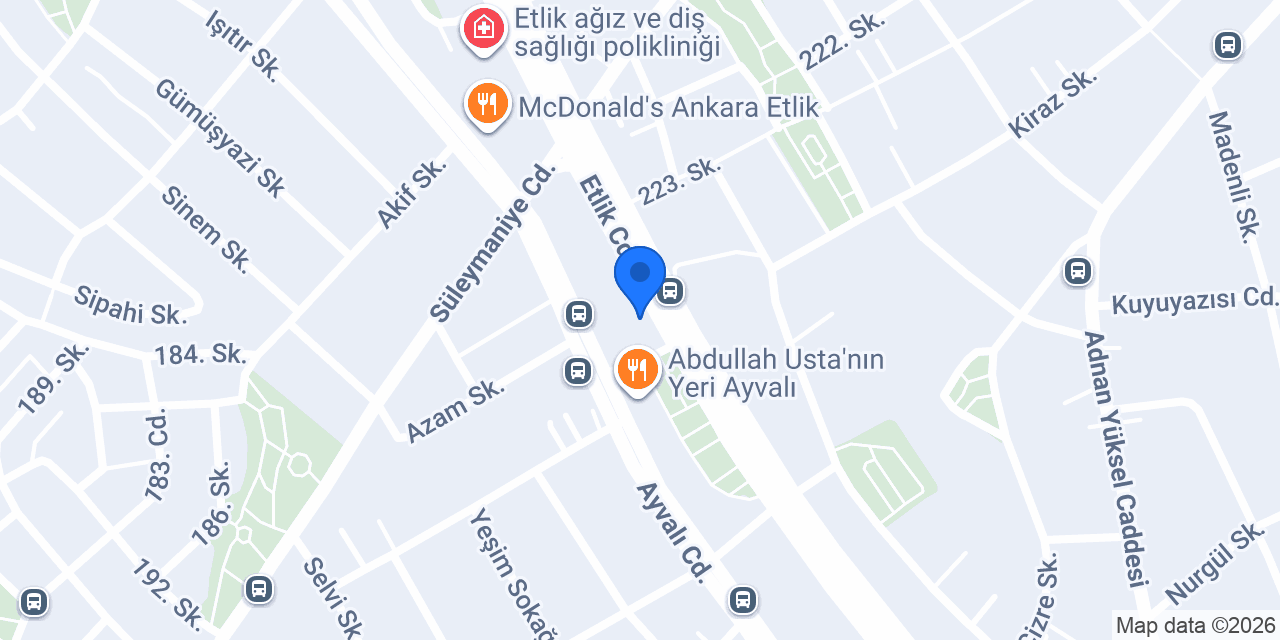 YAZICI SUİTE ETLİK konumu