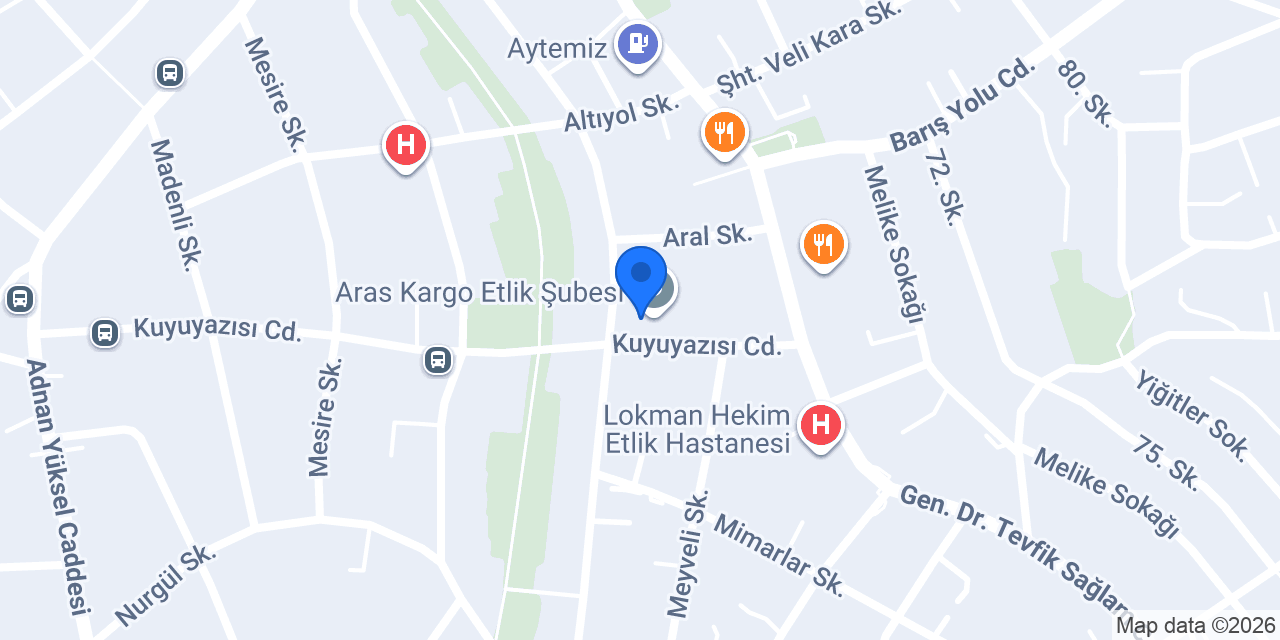 Cebeciler Market Kasap konumu