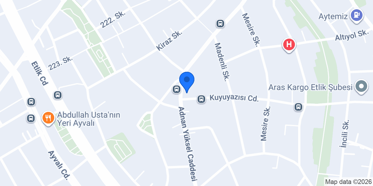 Örnek Kasap konumu