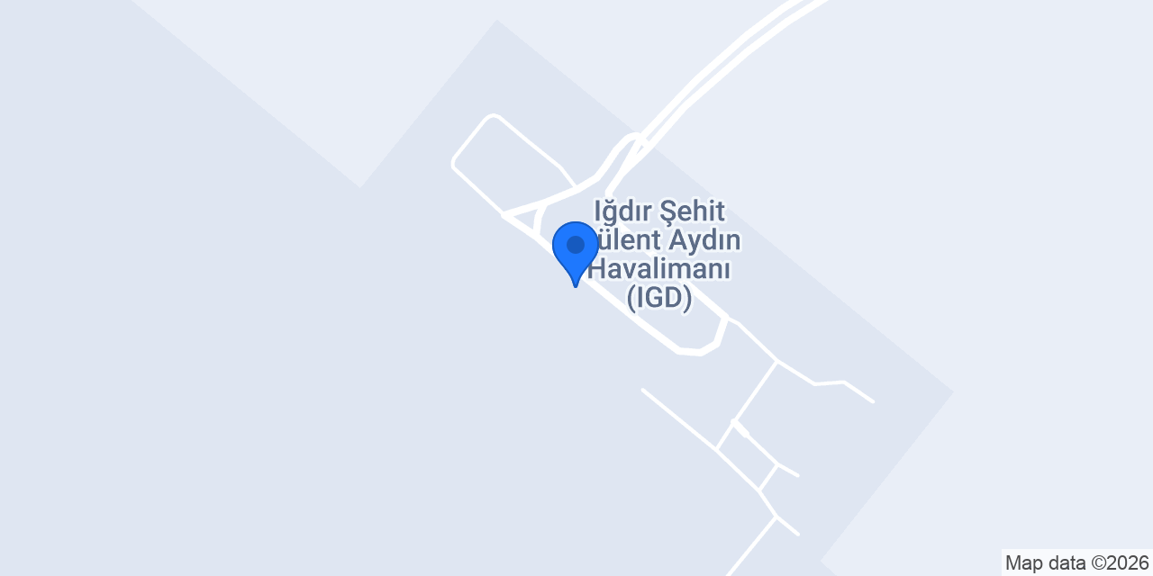 Everyday Rent a Car Iğdır Havalimanı Araç Kiralama konumu