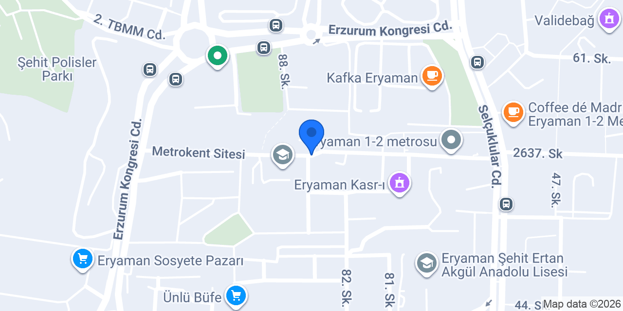 Eryaman FATİH PERDE TEKSTİL konumu