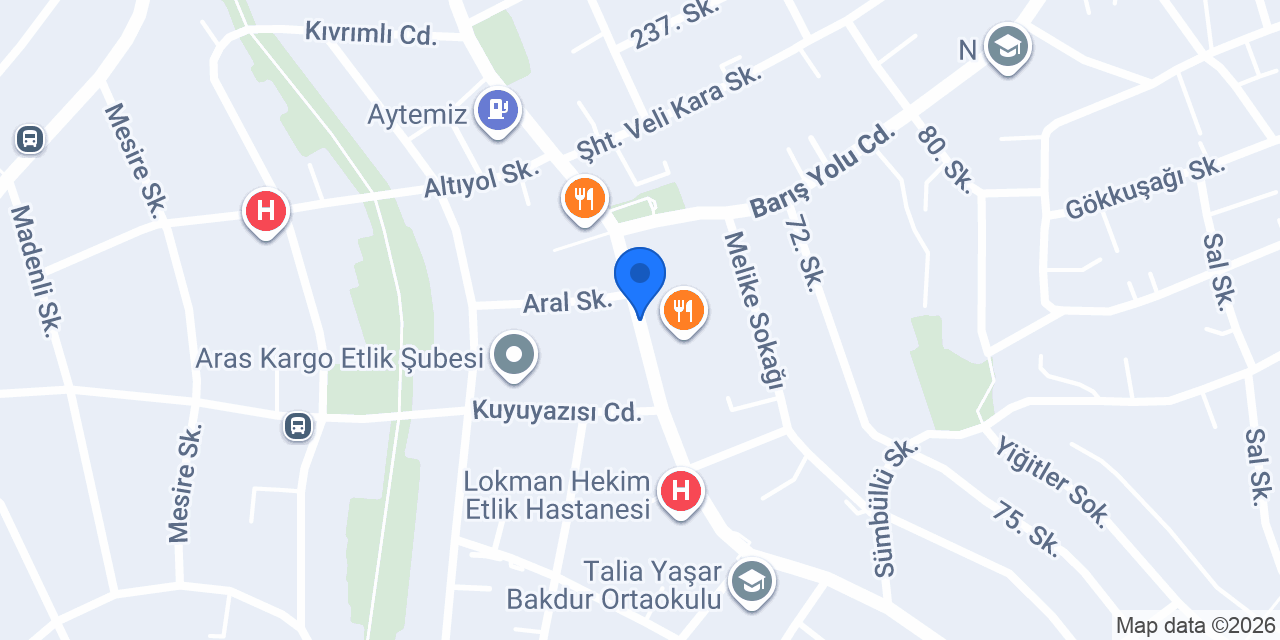 Türkmen Mobilya konumu