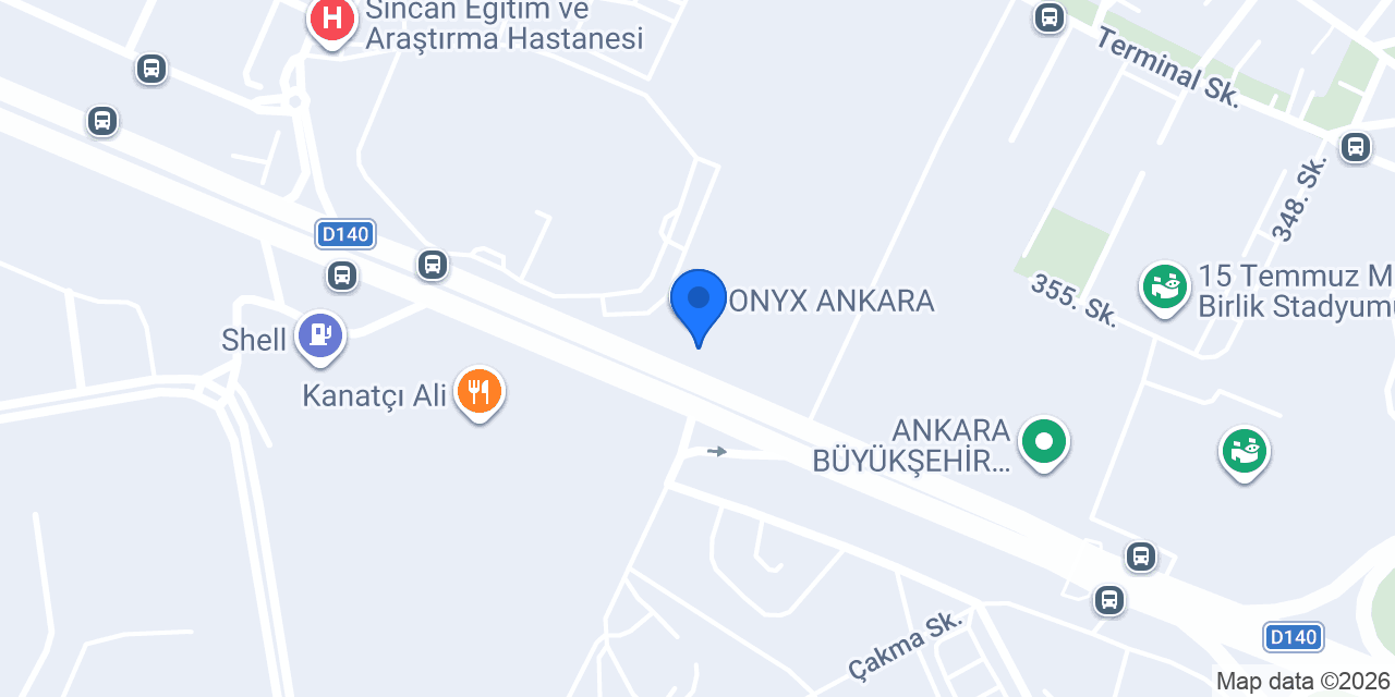 Caffé Di Toeé Onyx Ankara konumu