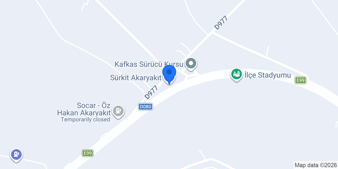 Sürkit Akaryakıt konumu
