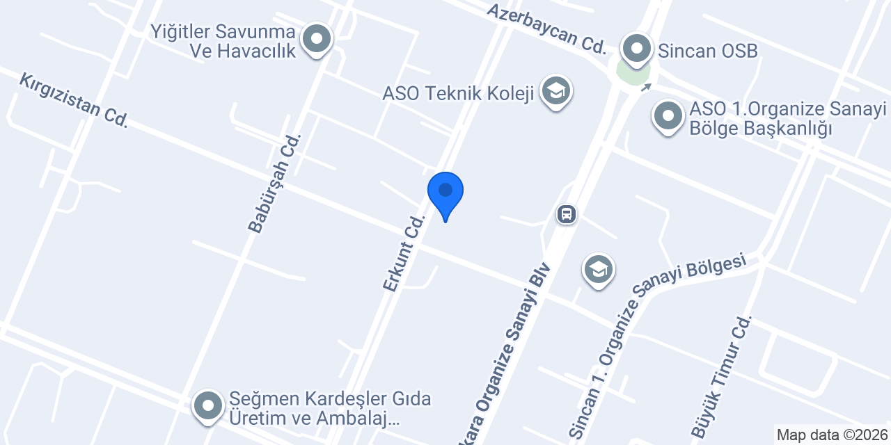 Erkunt Mesleki Eğitim Merkezi konumu