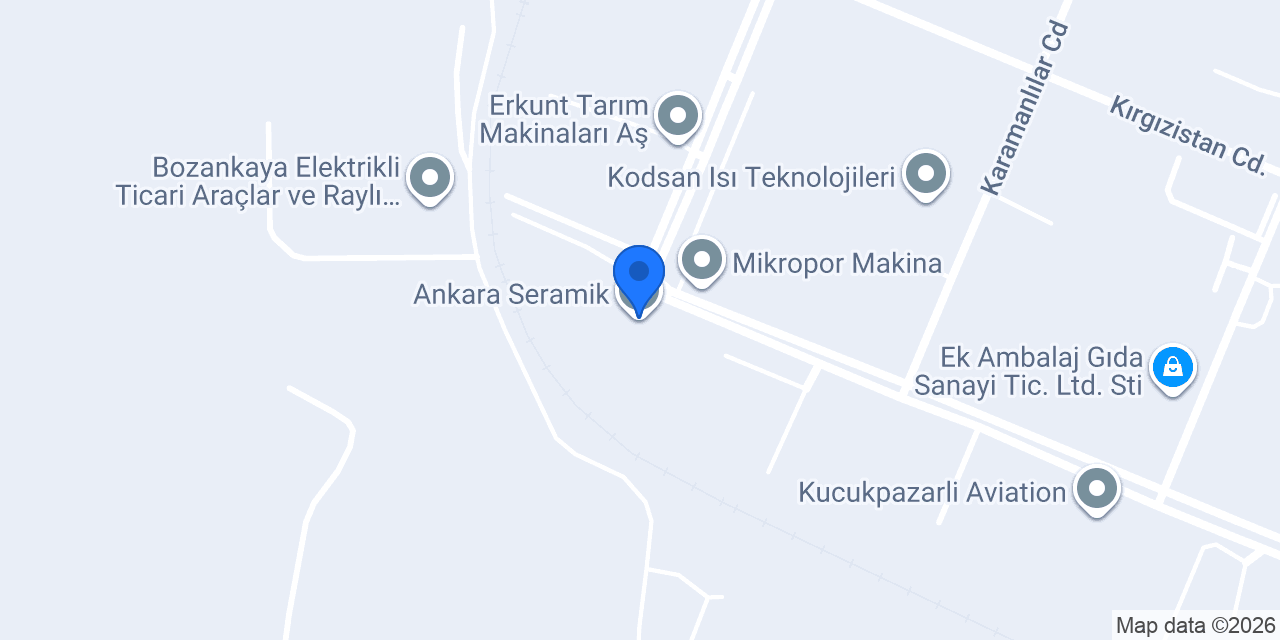 Ankara Seramik konumu