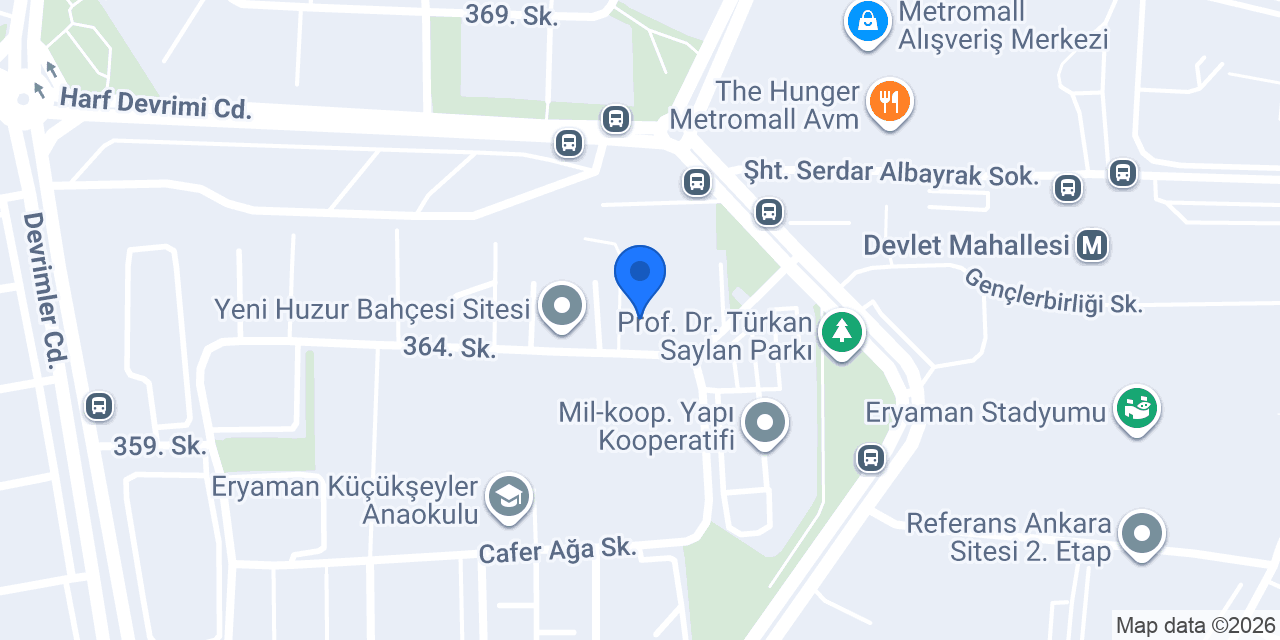Eryaman elektrik orhann konumu