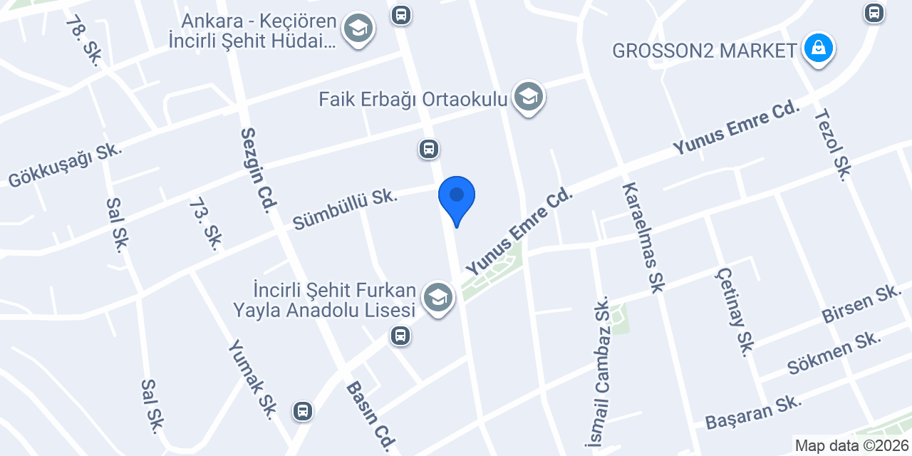 Keskin Tekel Market konumu