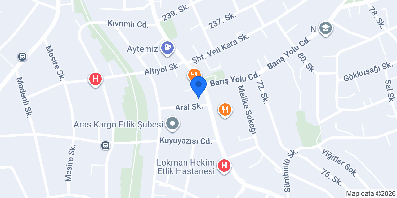 Perdore Perde konumu