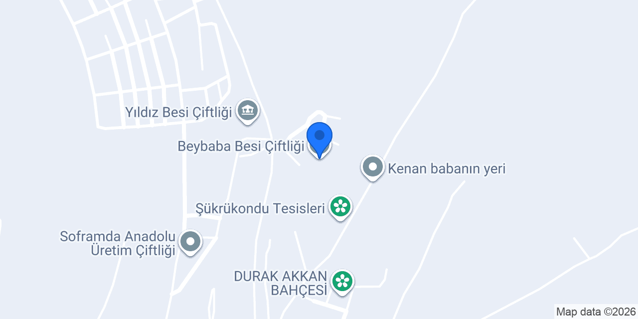 Beybaba Besi Çiftliği konumu