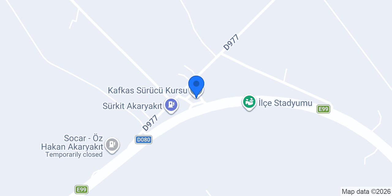 Kafkas Sürücü Kursu konumu