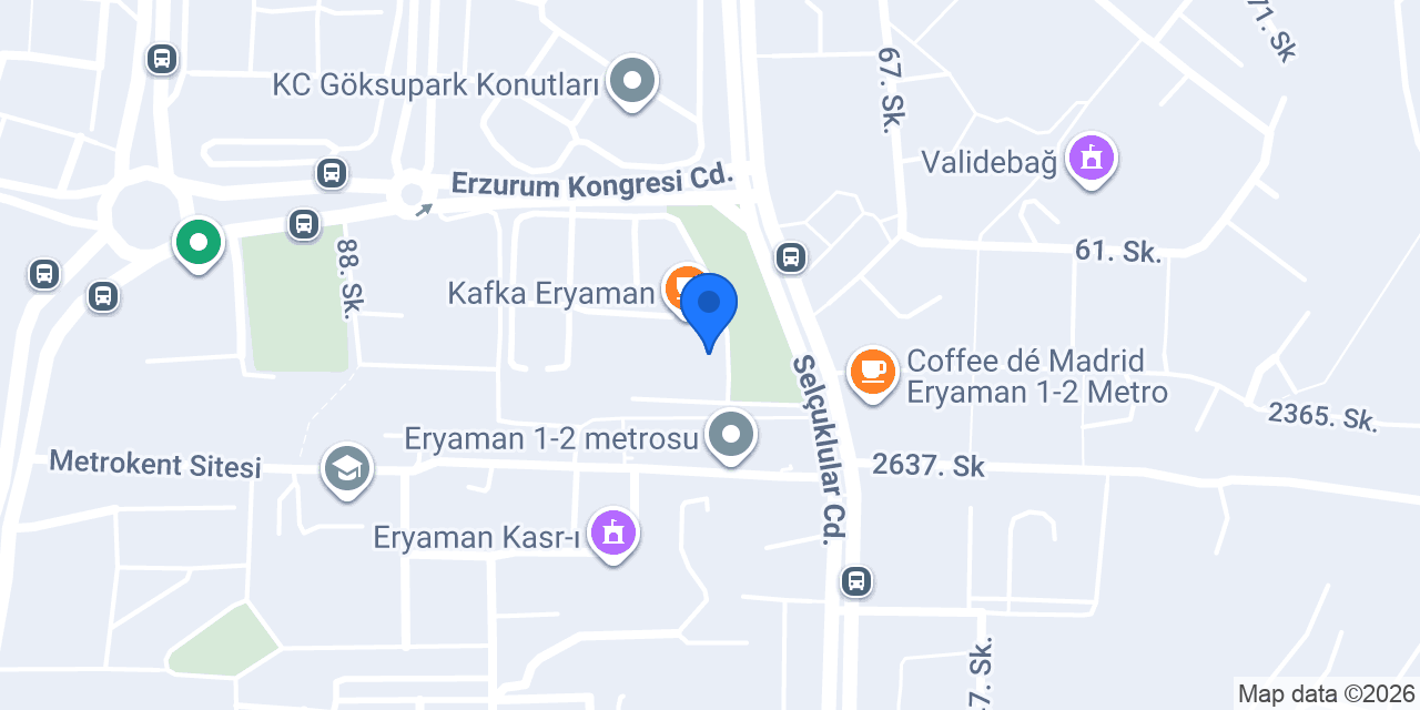 Garanti BBVA Eryaman Şubesi konumu