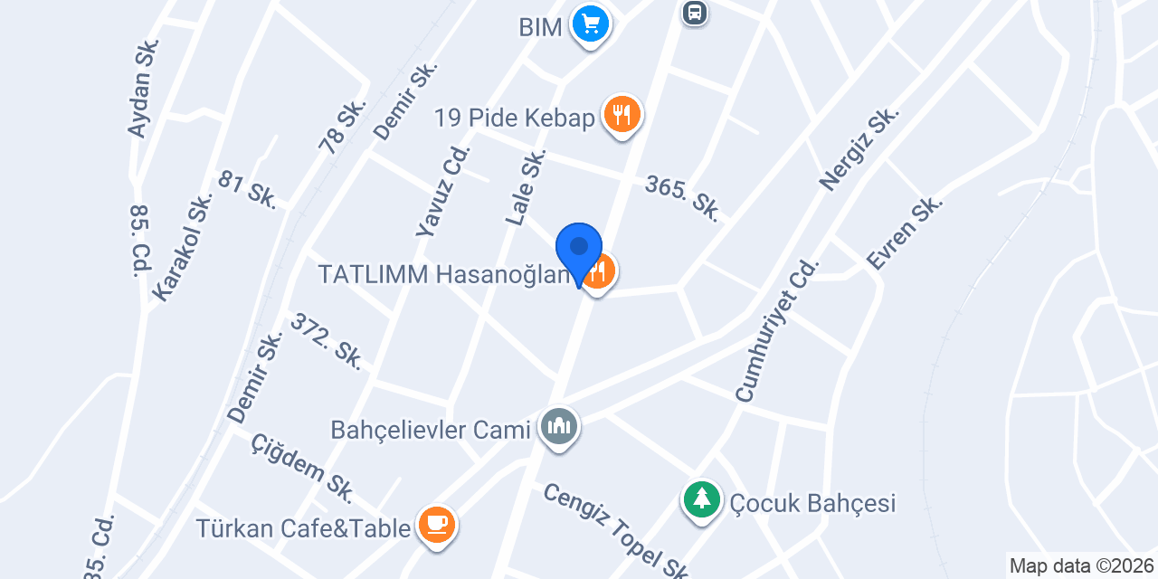 ERKURT SÜPERMARKET konumu