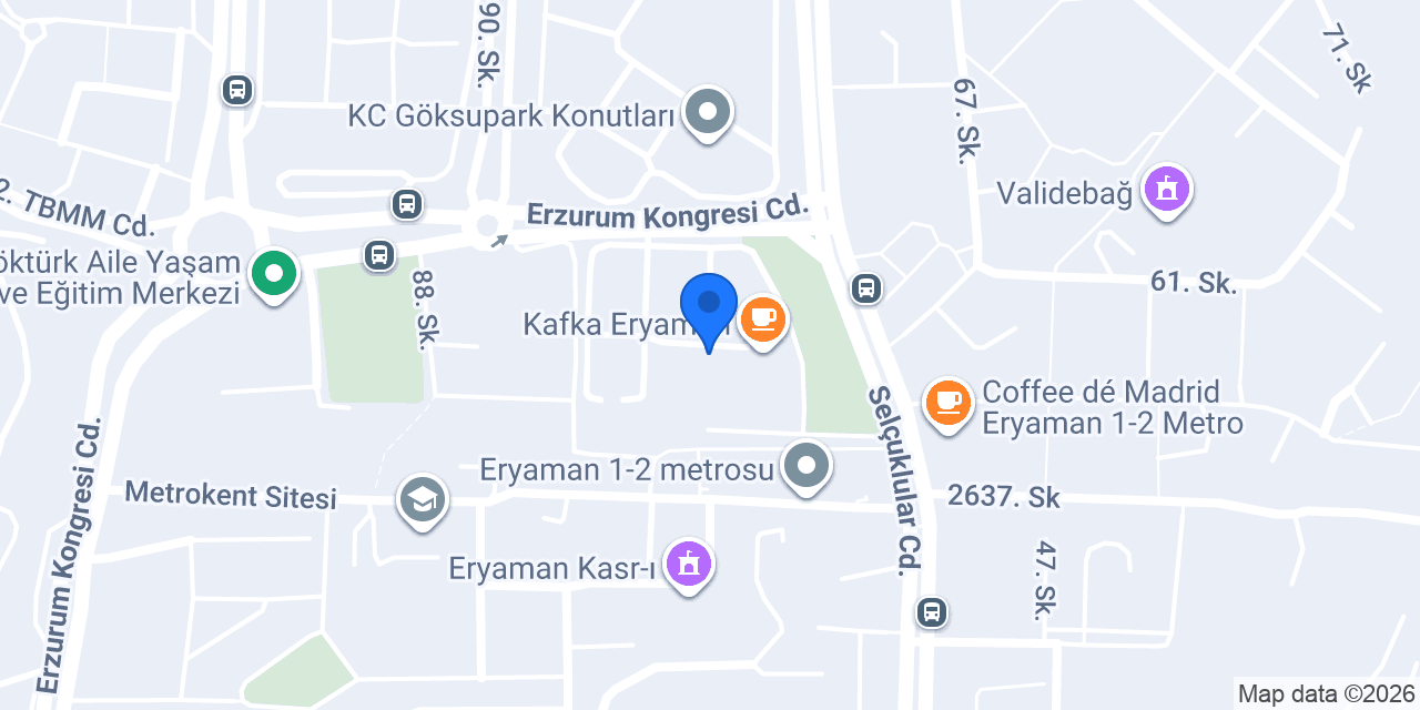 DenizBank Eryaman Şubesi konumu
