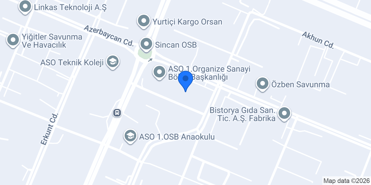 Yapı Kredi - Ankara Organize Sanayi Şubesi konumu