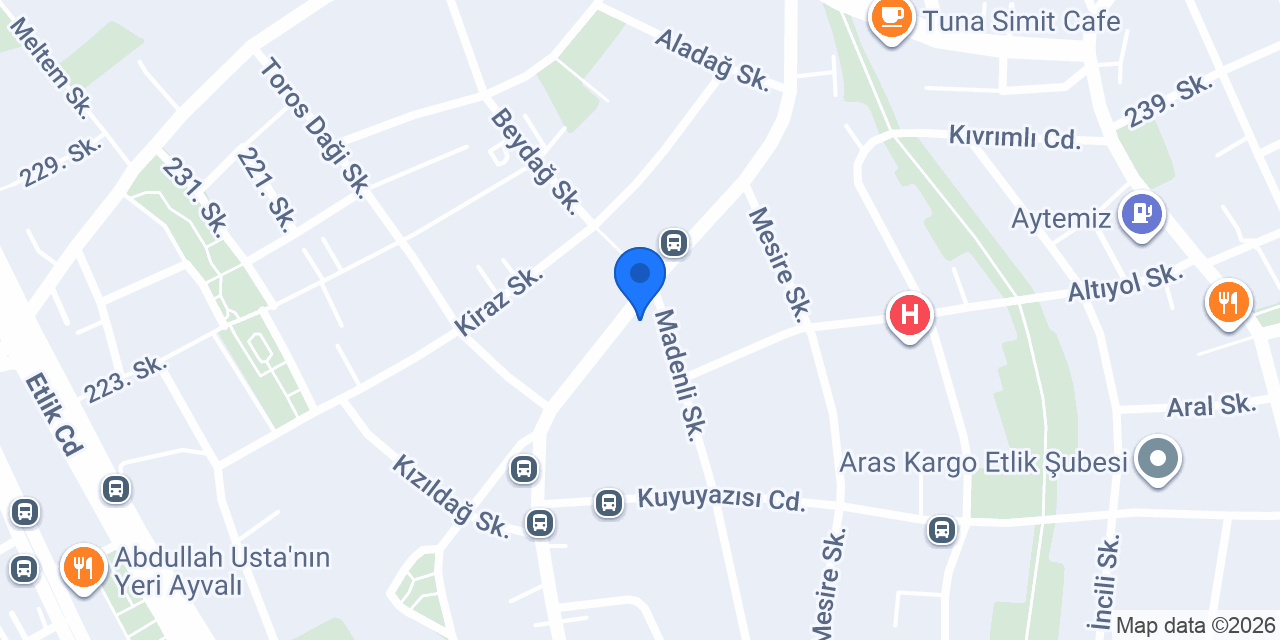 Burçak Unlu Mamülleri konumu