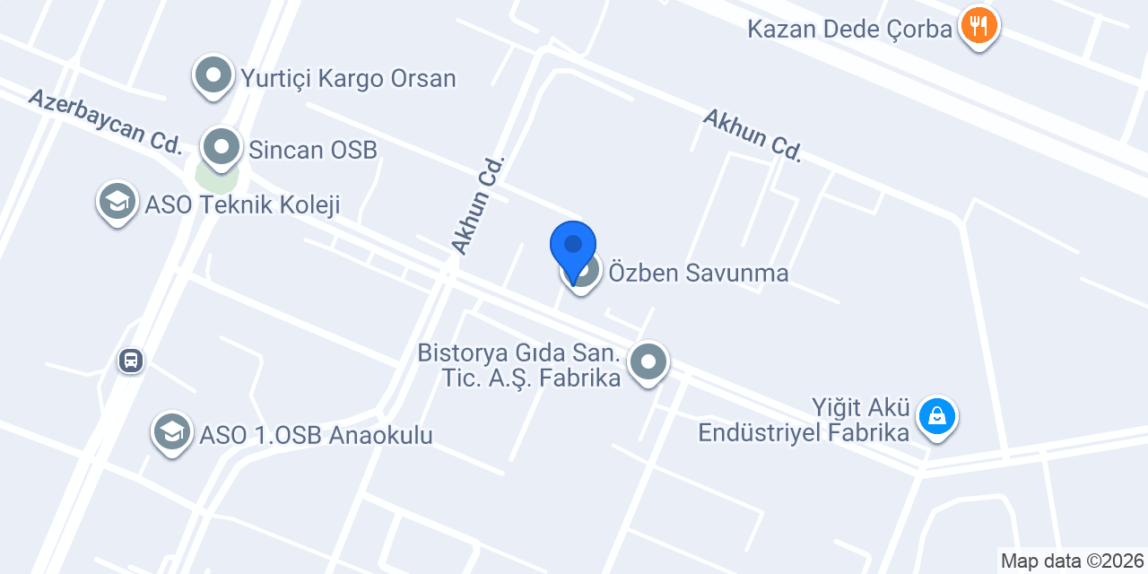 Tekson Mühendislik ve Madencilik A.Ş. konumu