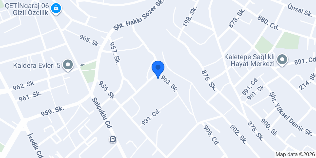 Atölye Maviş konumu