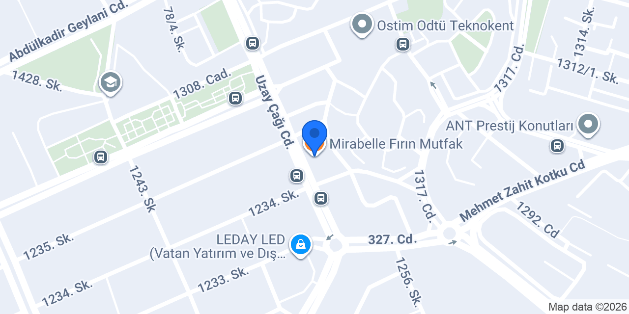 Mirabelle Fırın Mutfak konumu
