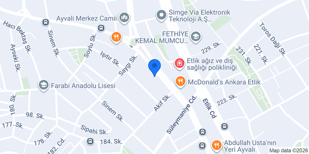 Ayvalı Unlu Mamülleri konumu
