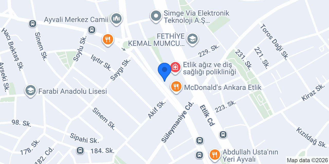 Betül Şahin Güzellik Merkezi konumu
