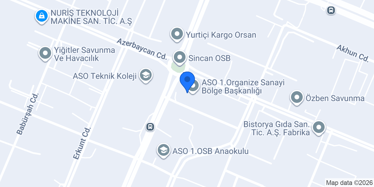 Halkbank Sincan Osb Şubesi konumu