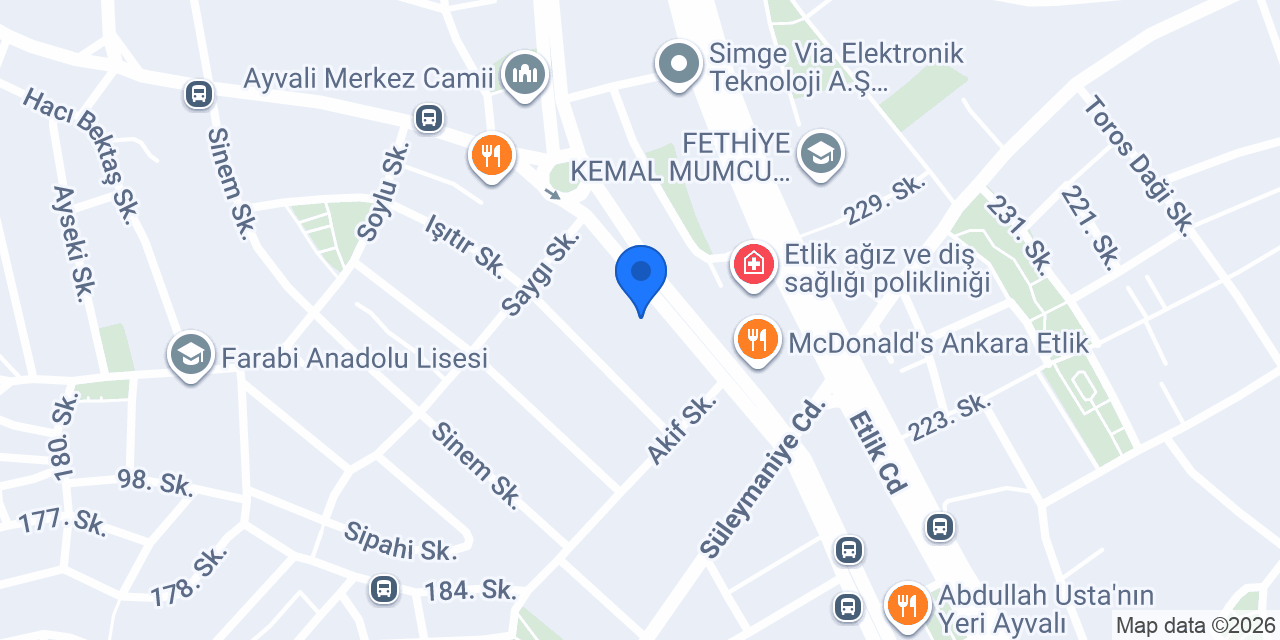 ŞAHAN OTOMOTİV konumu