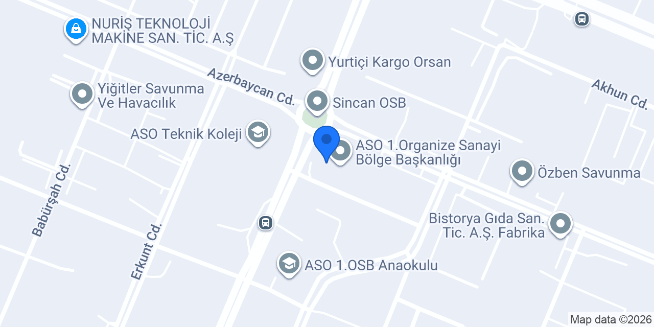 Ptt Organize Sanayi konumu