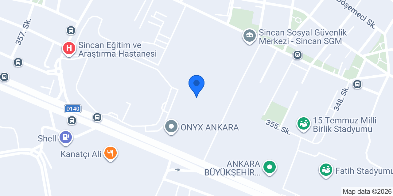 ebebek Ankara Onyx AVM konumu