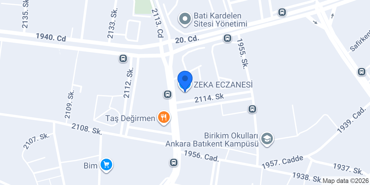 ZEKA ECZANESİ konumu