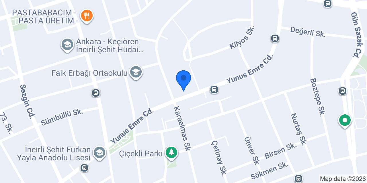 Diş Hekimi Cuneyt Şekerci konumu