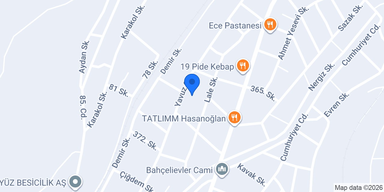 Tuğra mobilya dekorasyon konumu