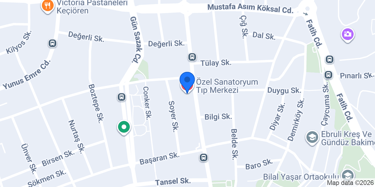 Özel Sanatoryum Tıp Merkezi konumu