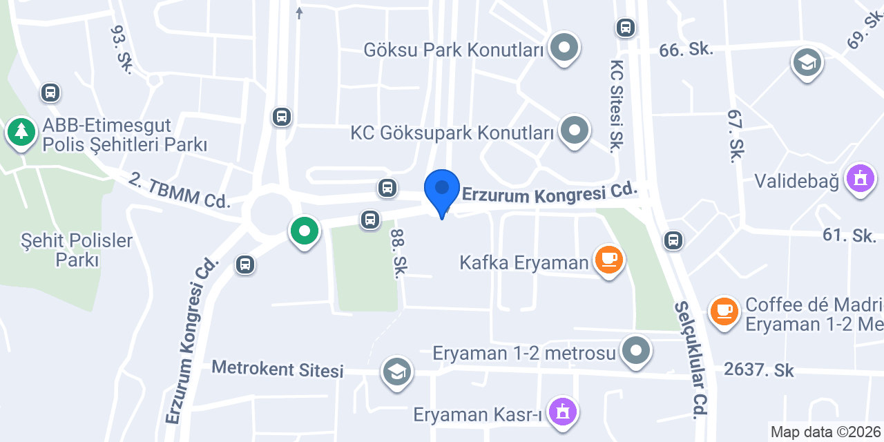 Etimesgut Belediyesi Atatürk Meydanı konumu
