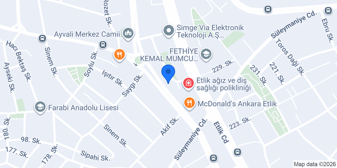 Üstad Döner konumu