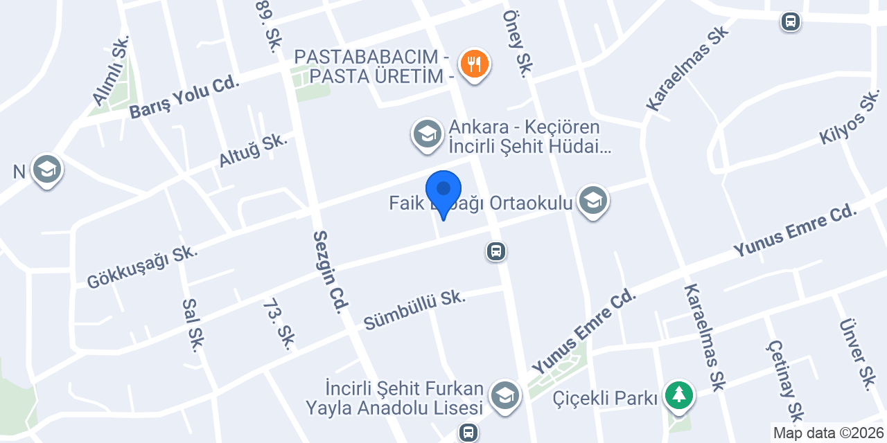 Kare Mekanik konumu