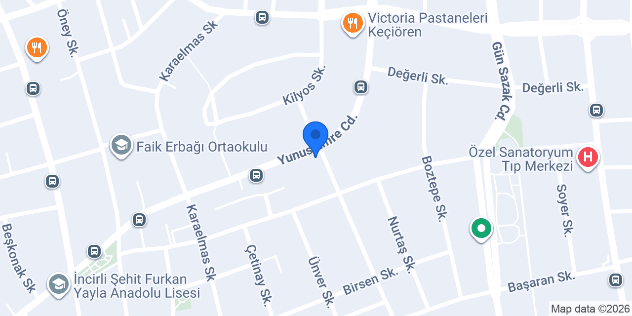 Et Galerisi konumu