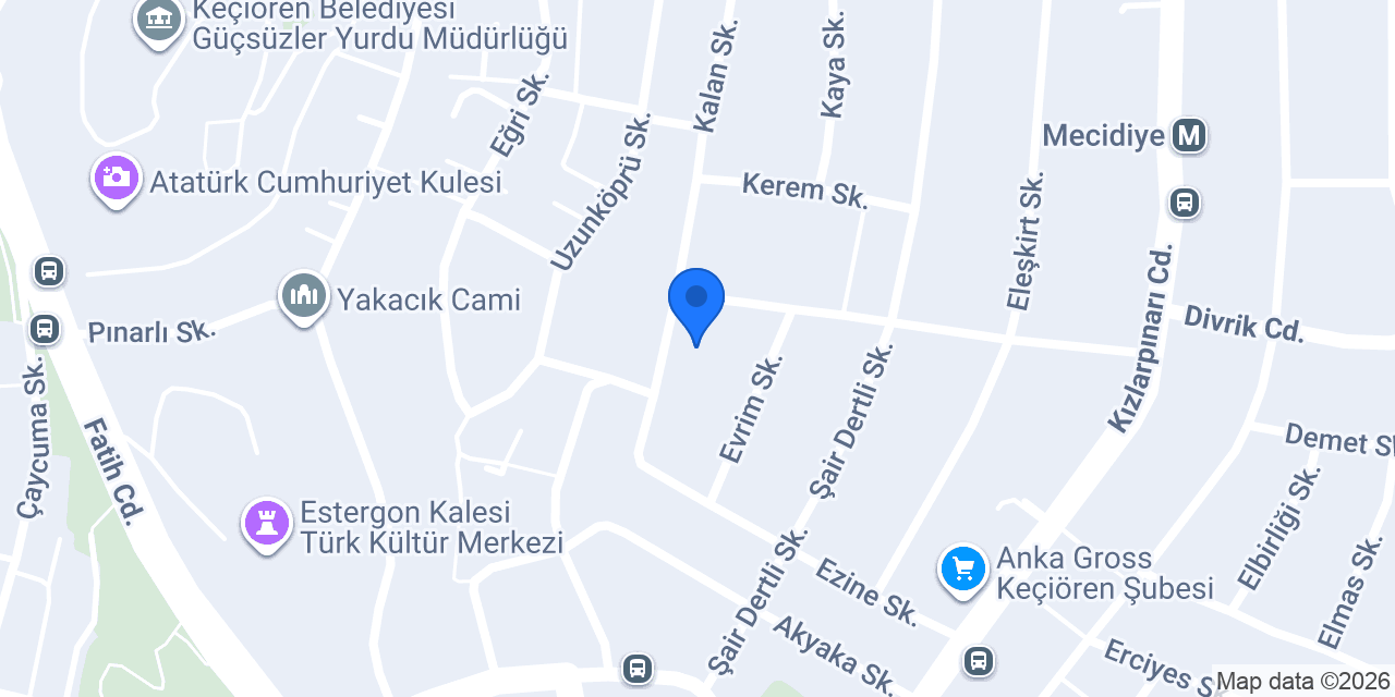 Elitok Çiçekçilik konumu