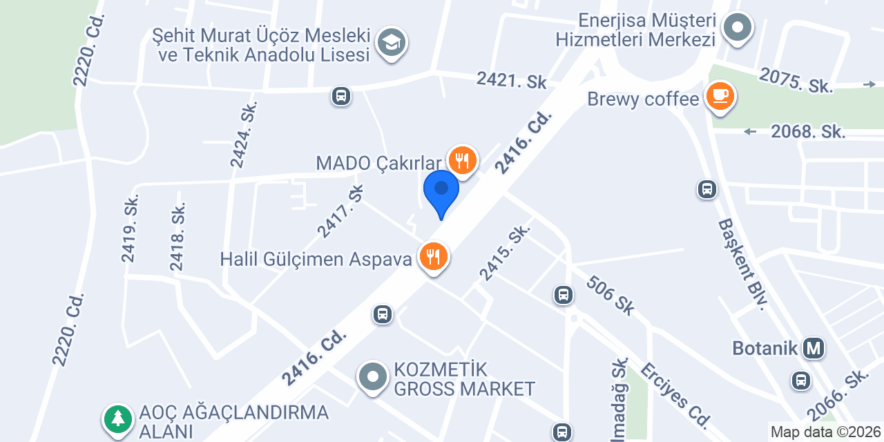Meşhur Yılmaz Burmalı Kadayıf konumu